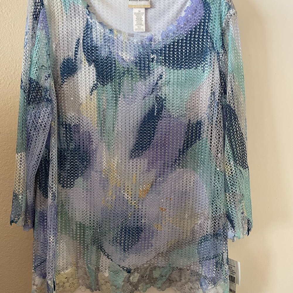 Alfred Dunner Shimmer Top - Brand New